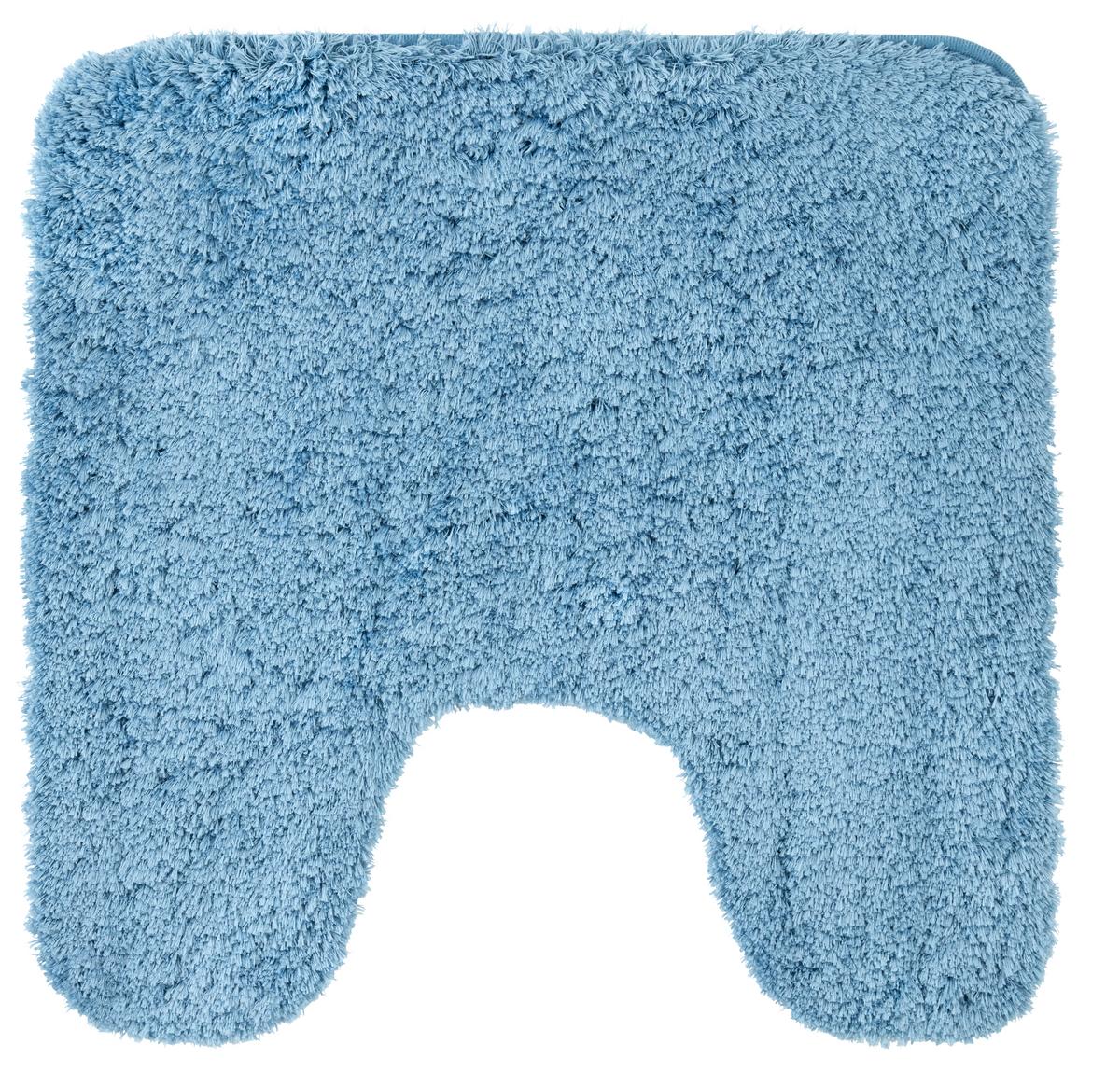 WC-Vorleger Chris Blau ca. 50x50cm - Blau, Textil (50/50cm) - Modern Living