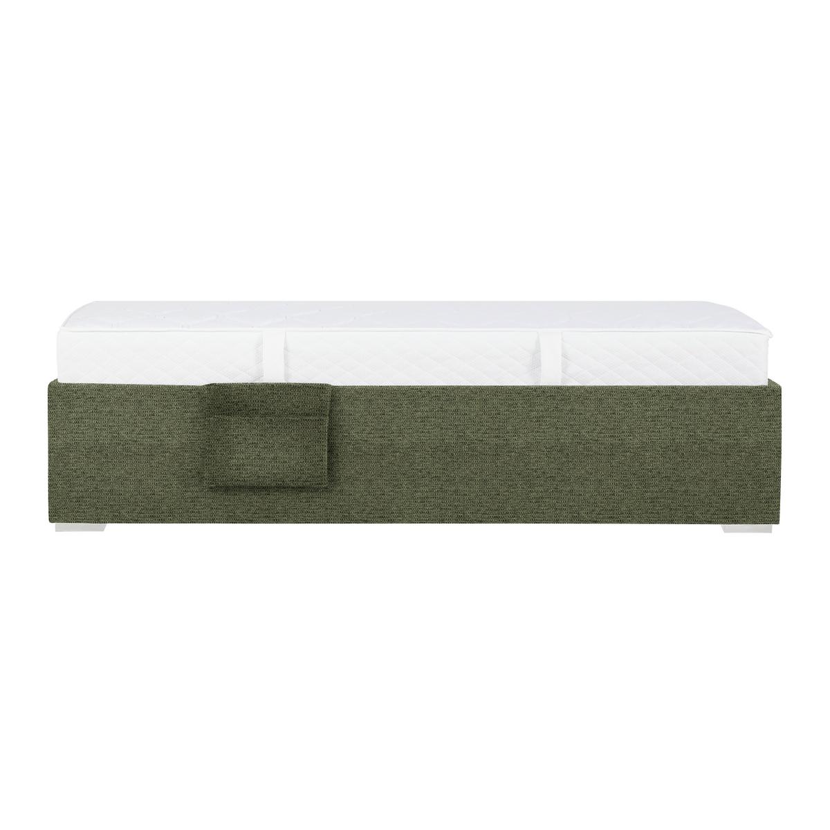 PAT REMI DECOR MASLINIU - culoare natur/măsliniu, Konventionell, lemn/textil (90/200cm) - Mömax