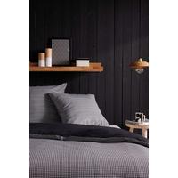 Lenjerie de pat Vichy cca. 140x200/50x70cm - negru, textil (140/200cm)