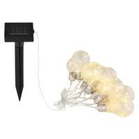 Lichterkette max. 0,3 Watt - Klar/Silberfarben, Kunststoff (380cm) - Globo