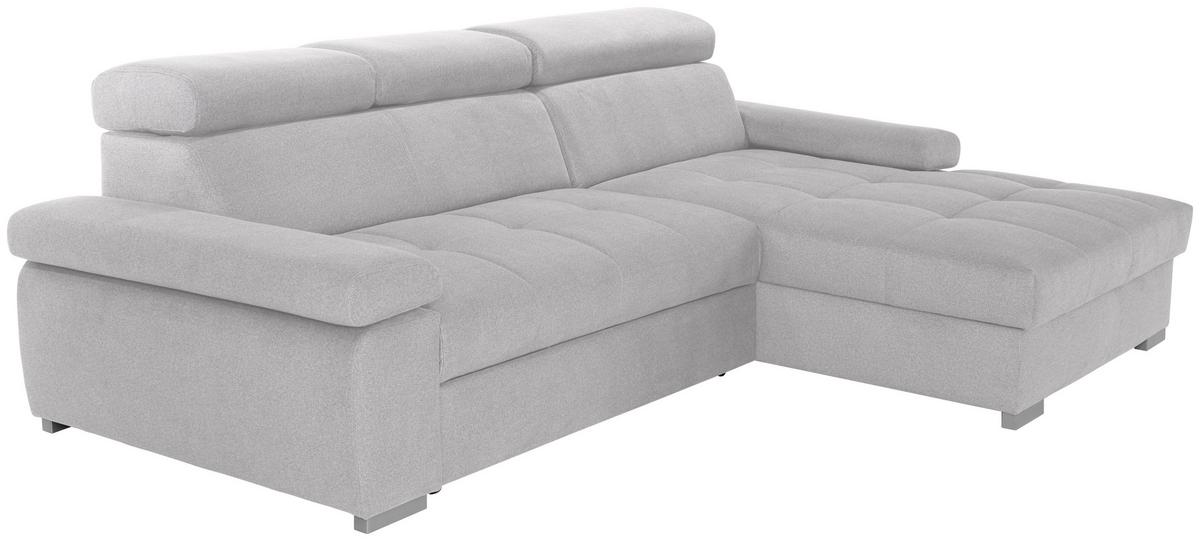 Kutna Garnitura Perry - srebrne boje, Design, tekstil/drvo (292/183cm) - Modern Living