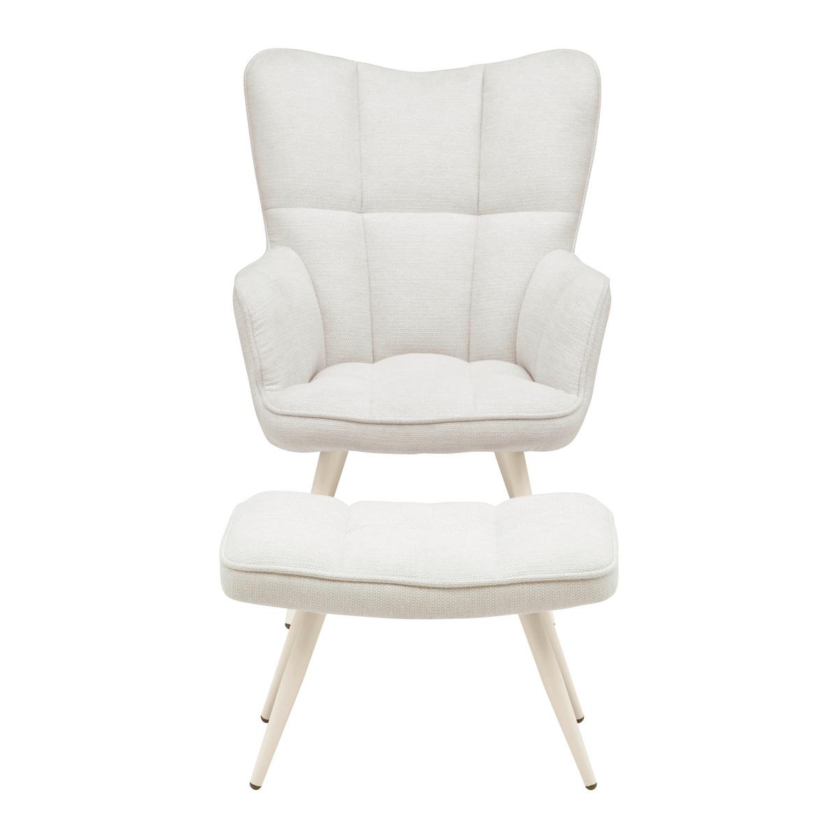 Sessel Alex Beige - Beige/Schwarz, MODERN, Textil/Metall (68/100/78cm) - Based