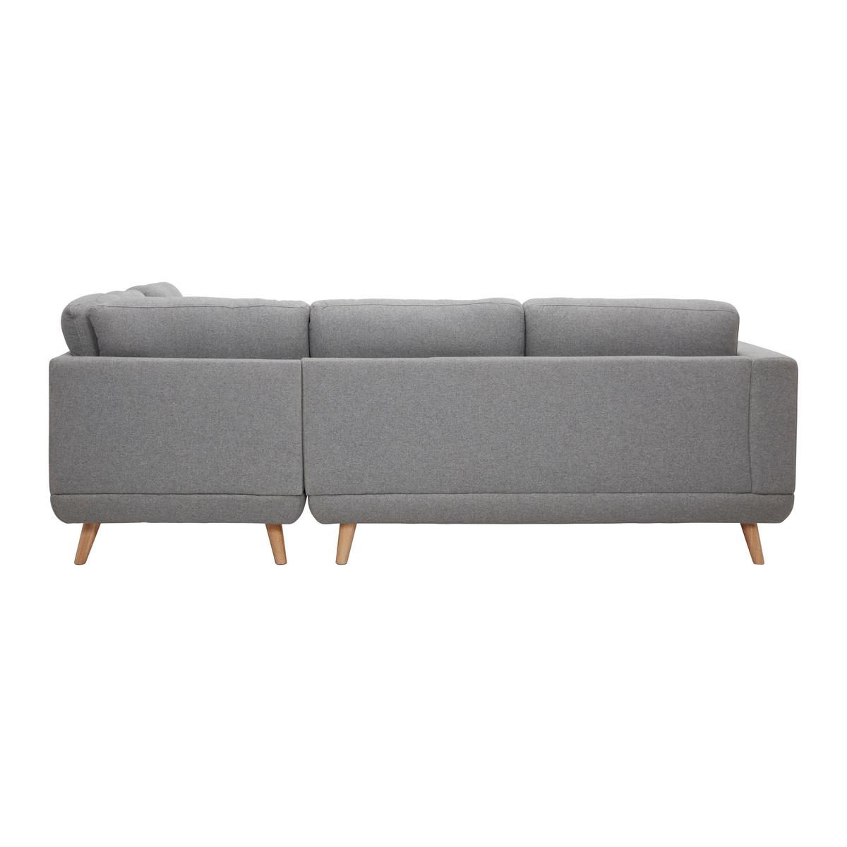 canapé d'angle KYLE - Naturfarben/Grau, Modern, Holz/Textil (242/88/189cm) - Bessagi Home