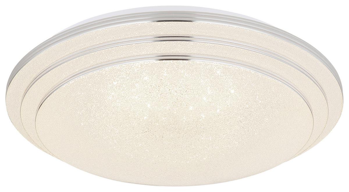 Led Stropna Svjetiljka Aley - bijela/opalna, Basics, metal/plastika (40/9,5cm) - Globo