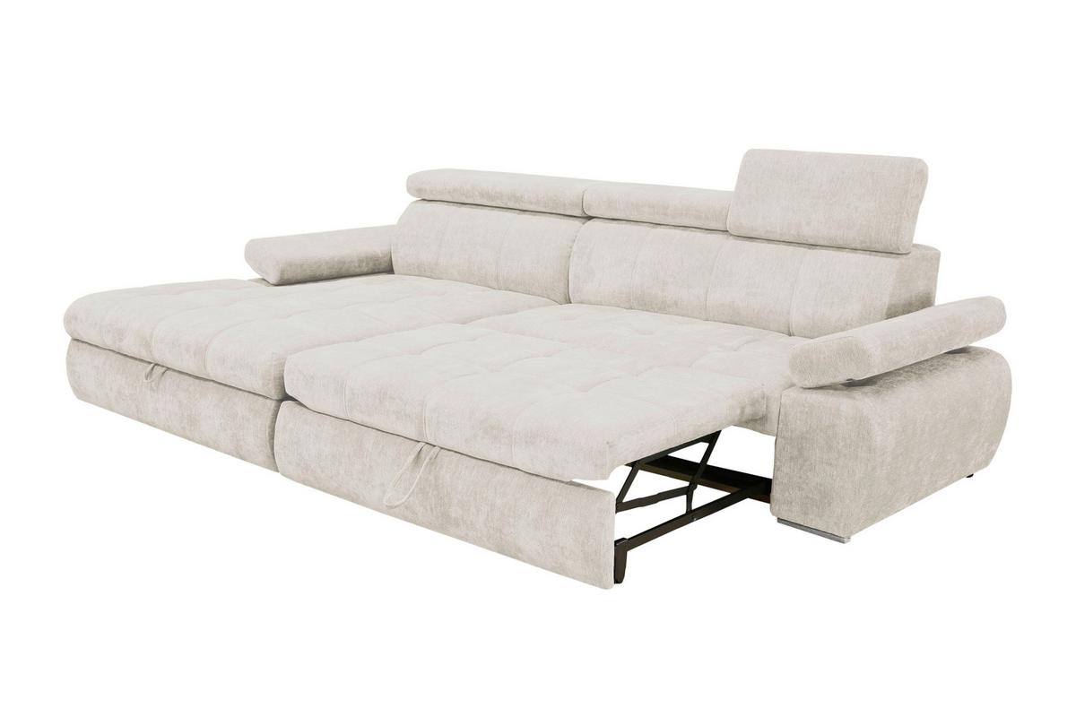 Kutna Garnitura Vegas - srebrne boje/bež, Design, drvo/tekstil (173/294cm) - Modern Living