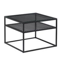 Couchtisch Wl7.325 - Schwarz, Design, Glas/Metall (60/60/45cm) - MID.YOU