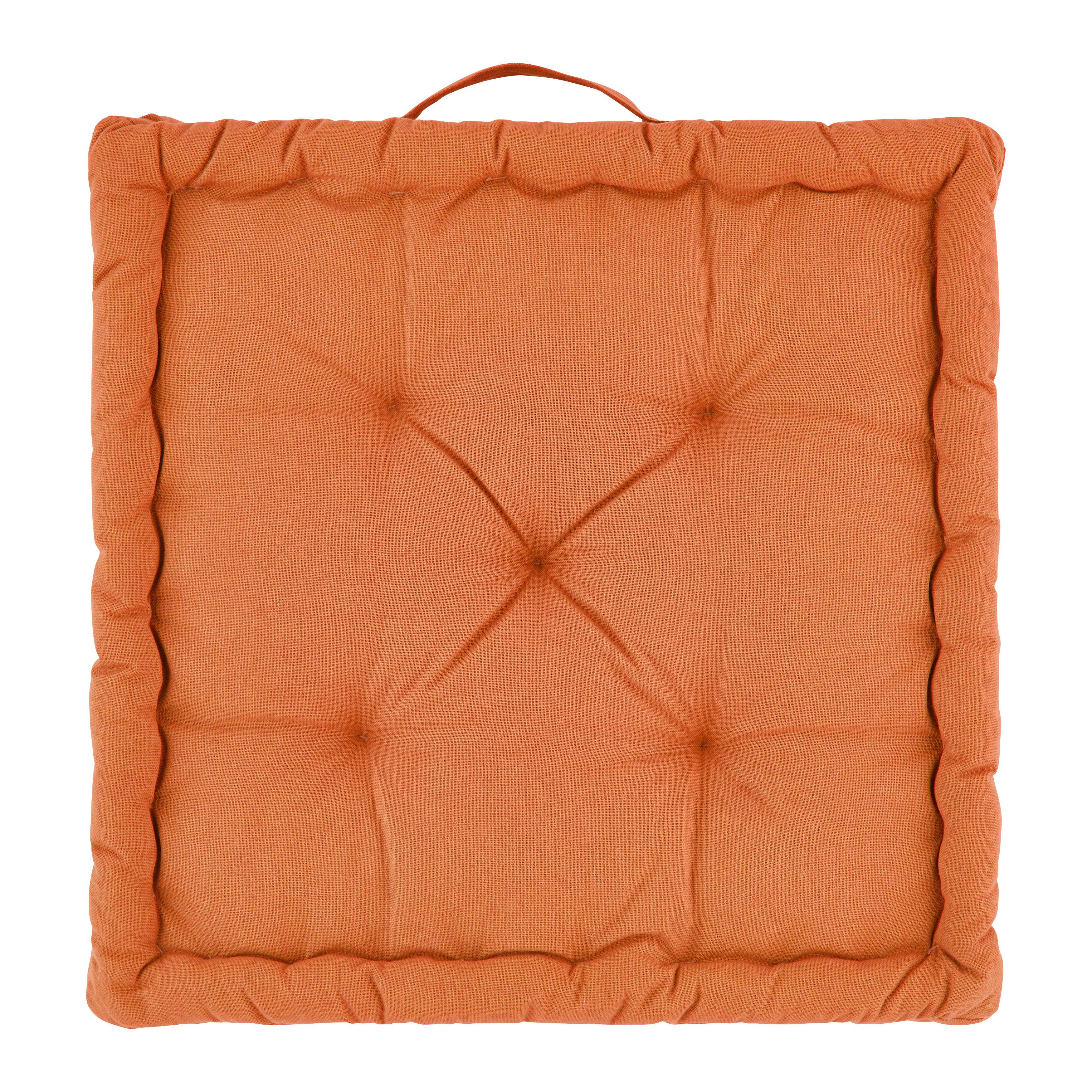 Boxkissen Bo Orange ca. 40x40cm - Orange, Textil (40/40/6cm) - Mömax