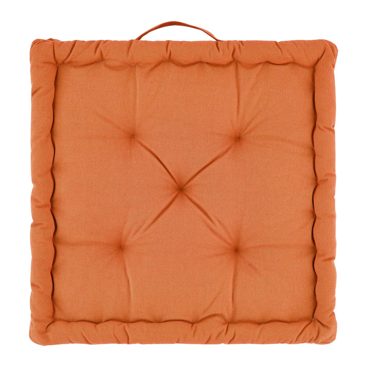 Boxkissen Bo Orange ca. 40x40cm - Orange, Textil (40/40/6cm) - Mömax