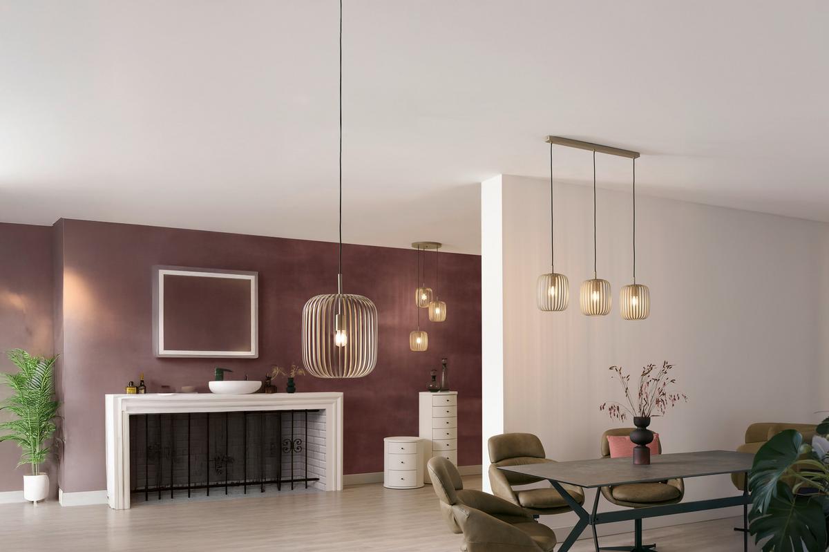 LAMPA WISZĄCA 900496 ROMAZZINA - kolor piaskowy, Design, metal (32,5/110cm) - Eglo