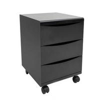 caisson à roulettes in Schwarz - Schwarz, Modern, Kunststoff/Metall (40/54/42cm) - Mömax