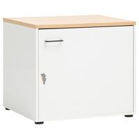 Mehrzweckschrank Solea Weiß/Eiche - Eichefarben/Anthrazit, MODERN, Holzwerkstoff/Kunststoff (67,1/60/60cm) - MID.YOU