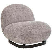 FOTEL KATE - jasnoszary/czarny, Trend, metal/tkanina (75/66/87cm) - P & B