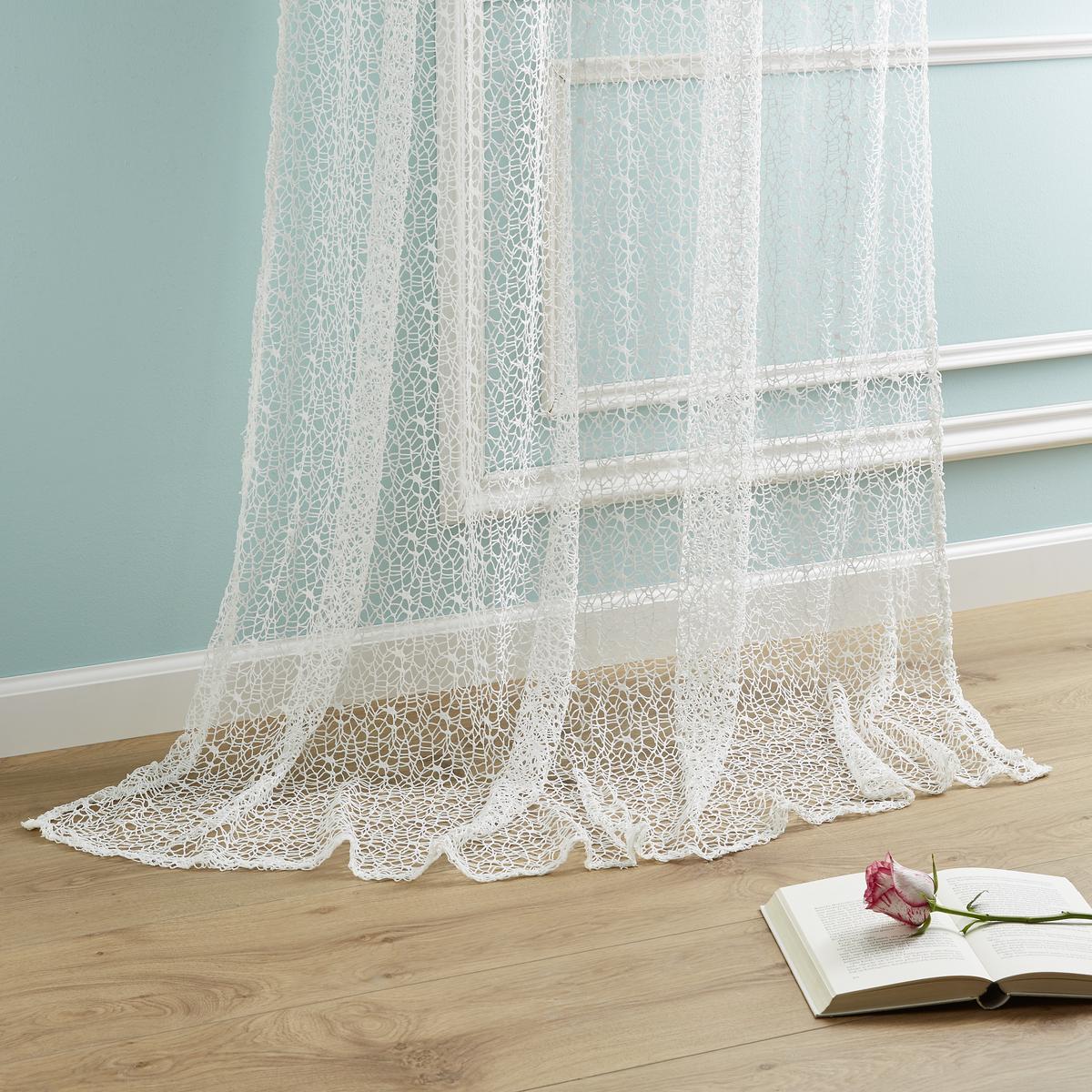 Zavjesa S Ringovima Astrid - bijela, Moderno (140/245cm) - Modern Living
