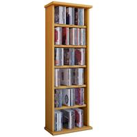 CD-Regal Vostan in Buchefarbe, B: 31 cm - Buchefarben, KONVENTIONELL, Holzwerkstoff (31/91,5/18cm) - MID.YOU