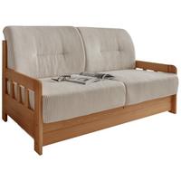 Schlafsofa Camino Holzkorpus Kiefer/Beige - Beige/Kieferfarben, MODERN, Holz/Textil (154/88/90cm) - Livetastic