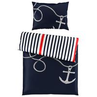 Ágyneműhuzat-garnitúra 3 Részes Sea Rope - kék/fehér, Konventionell, textil (140/200cm) - Premium Living