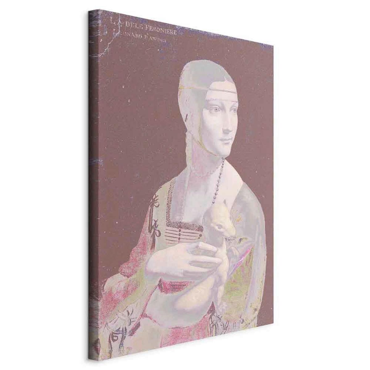 Slika Na Platnu Pastel Lady - večbarvno, Basics, tekstil/les (60/90/1.2cm) - artgeist