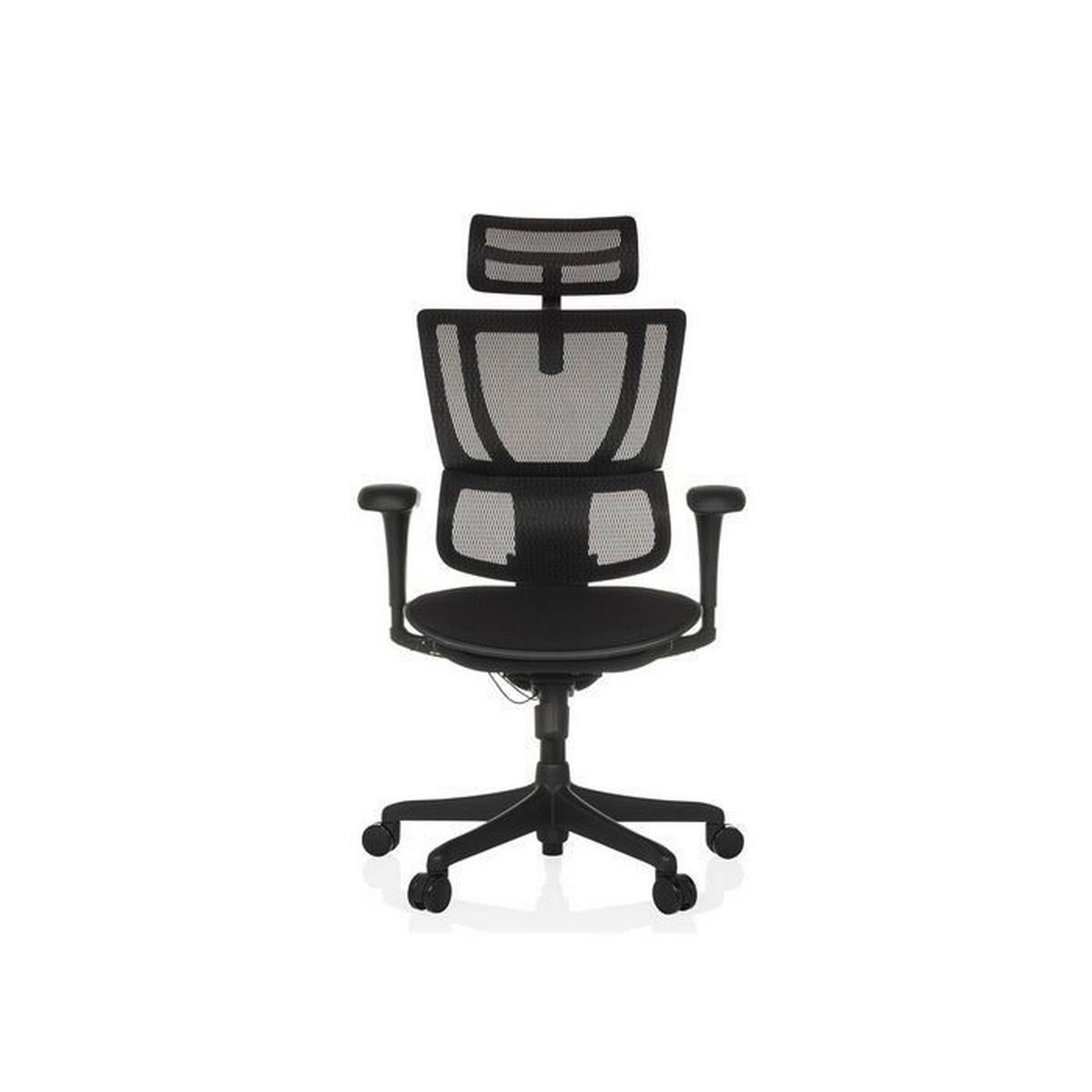 Drehstuhl Ergohuman Slim Eco F Gen2 Schwarz - Schwarz, MODERN, Kunststoff/Textil (69/112 - 134/63cm) - MID.YOU