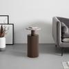SIDOBORD SOLCO -TREND- - bronsfärgad/naturfärgad, Lifestyle, metall/trämaterial (30/56cm) - Premium Living
