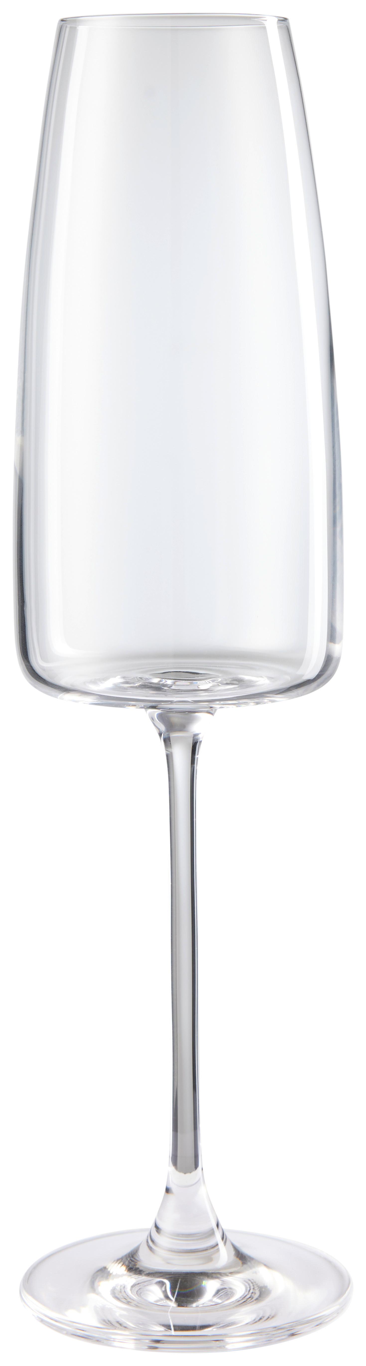 Sektglas Kiki in Transparent ca. 340 ml - Transparent, Modern, Glas (6,6/25cm) - Premium Living