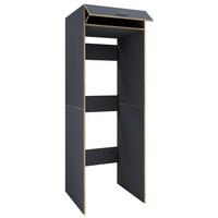 Waschmaschinenschrank Rislo - Honigeiche/Anthrazit, Trend, Holzwerkstoff/Kunststoff (67/200/68cm) - MID.YOU