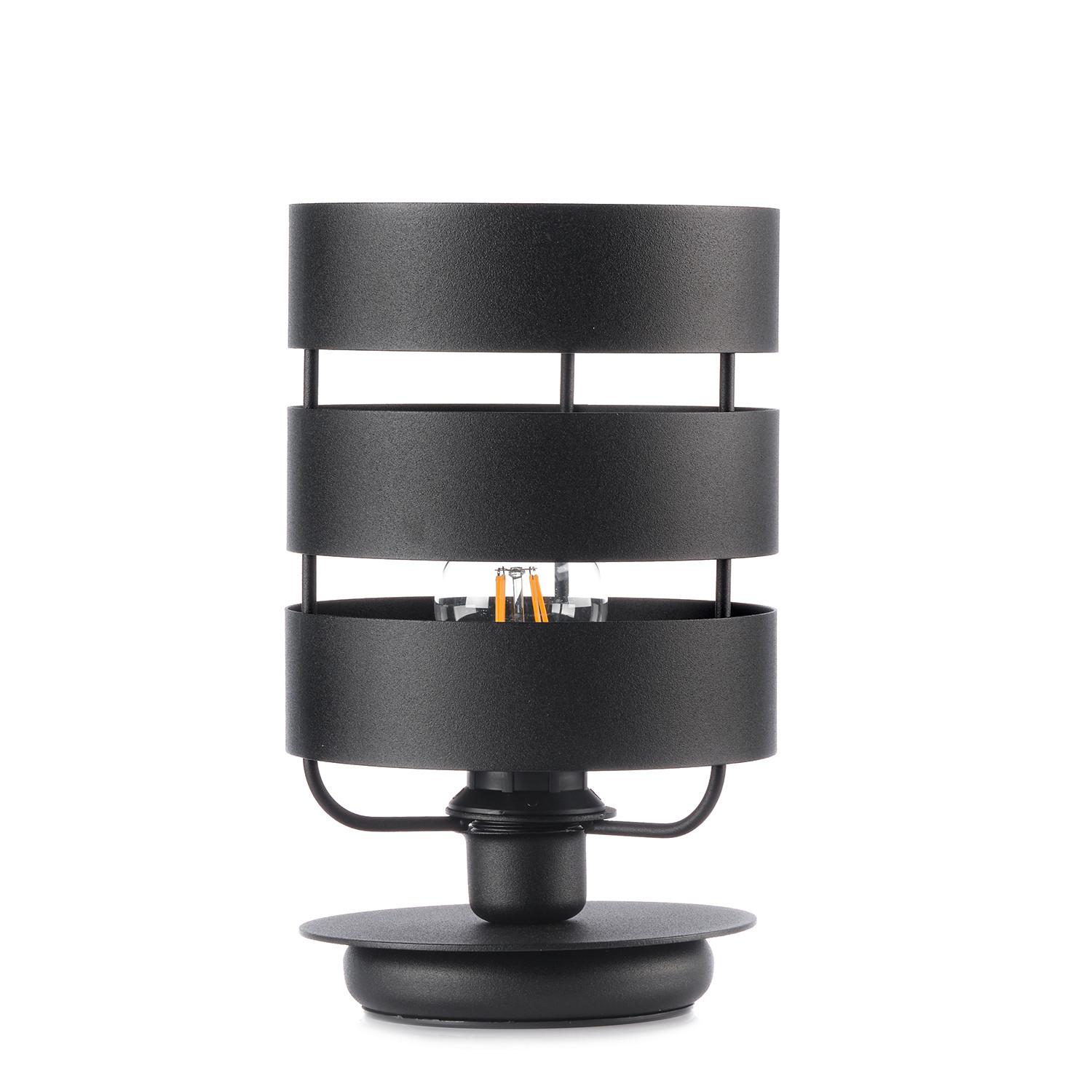 Nachttischleuchte Ulisse nero Schwarz max. 22 Watt - Schwarz, Design, Metall (17/28.5cm)
