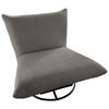 Relaxsessel Cremona Grau - Schwarz/Grau, Design, Textil/Metall (100/78/96cm) - Livetastic