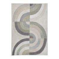 Webteppich Rivo-Flow RIVO-FLOW - Beige/Grün, KONVENTIONELL, Textil (160/230cm) - Mömax