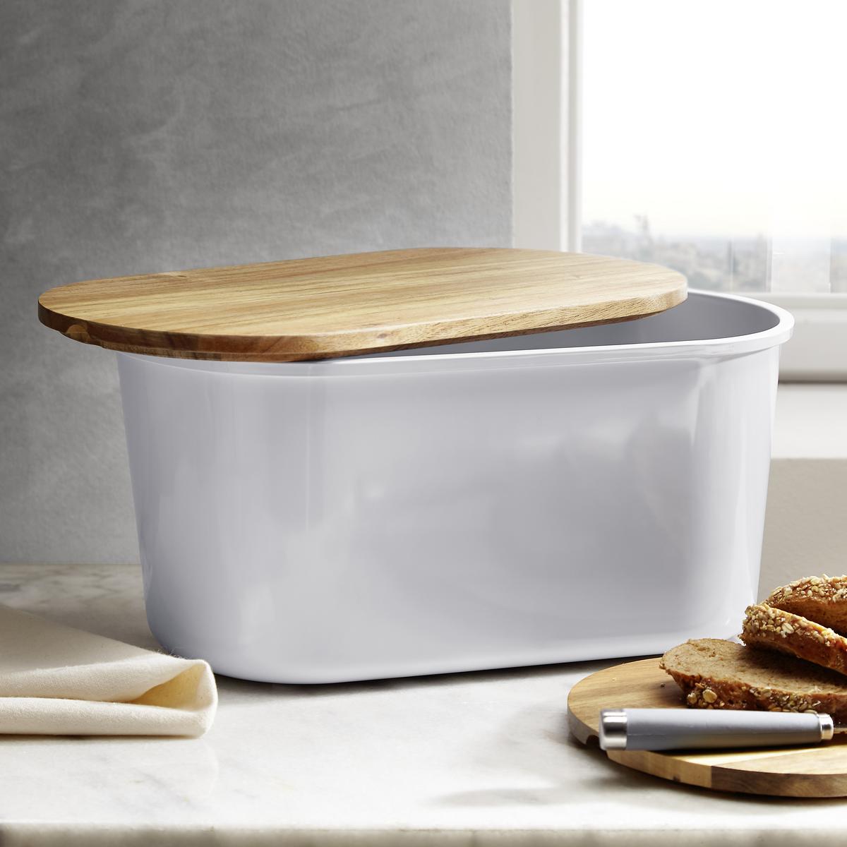 Škatla Za Kruh Fresh, Bela - bela/barve akacije, Trend, umetna masa/les (37/21,5/17,2cm) - Echtwerk