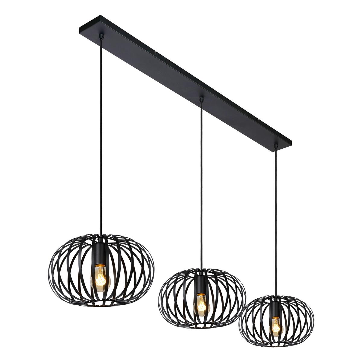 LAMPA WISZĄCA 78474/03/30 MANUELA - czarny, Basics (128/30/151cm) - Lucide