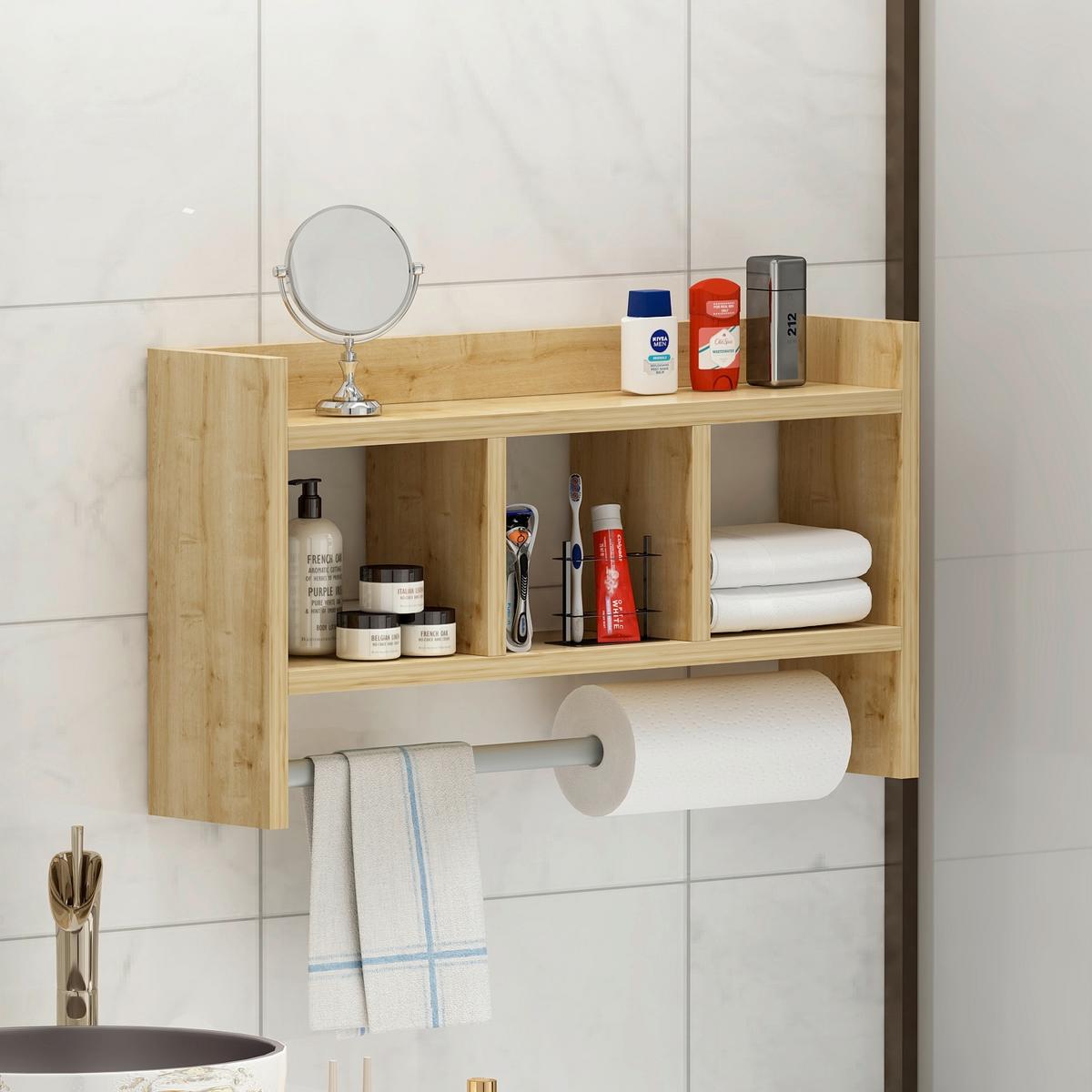 KÜCHENREGAL ASYA R001 WANDREGAL - Eichefarben, Design, Holzwerkstoff (64/35/15cm) - Livetastic