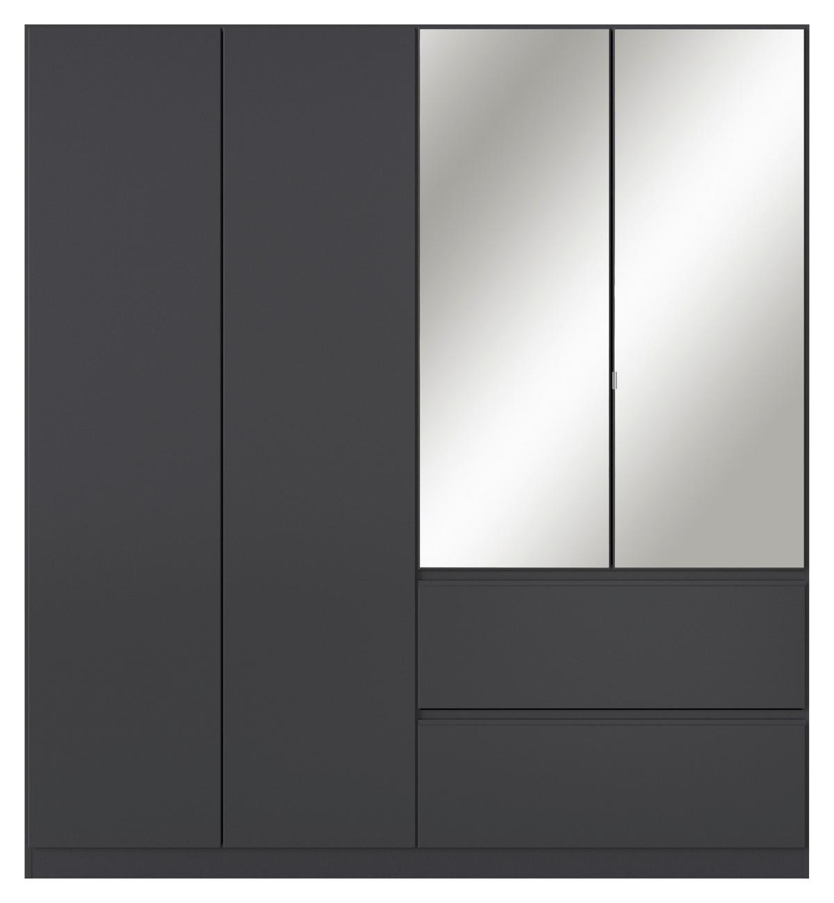 Omara S Klasičnimi Vrati Costa, Siva - siva, Moderno, leseni material (181/197/54cm) - Rauch Möbel