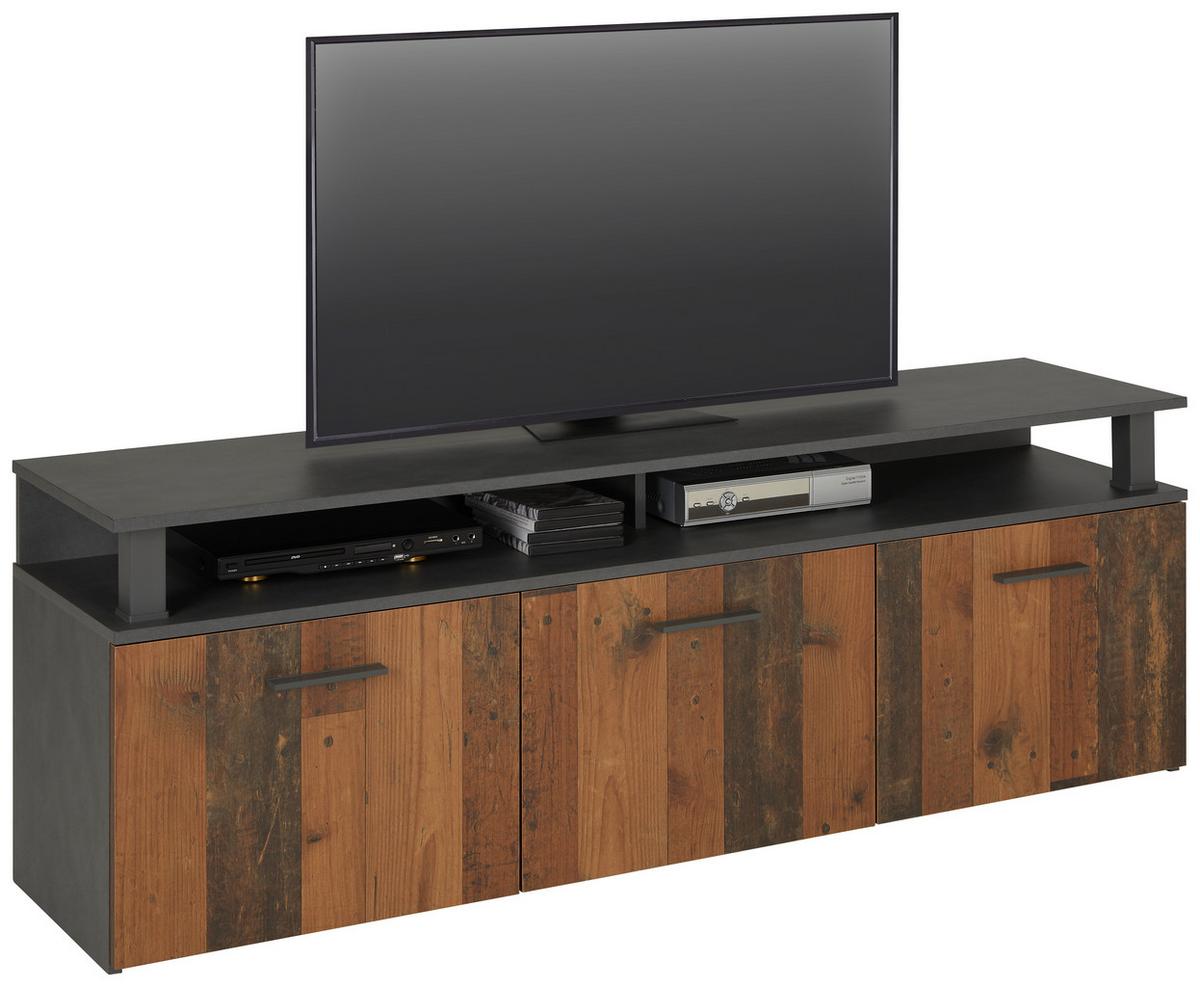 Lowboard in Dunkelbraun - Dunkelbraun, Konventionell, Holzwerkstoff (160/56/38cm) - Mömax