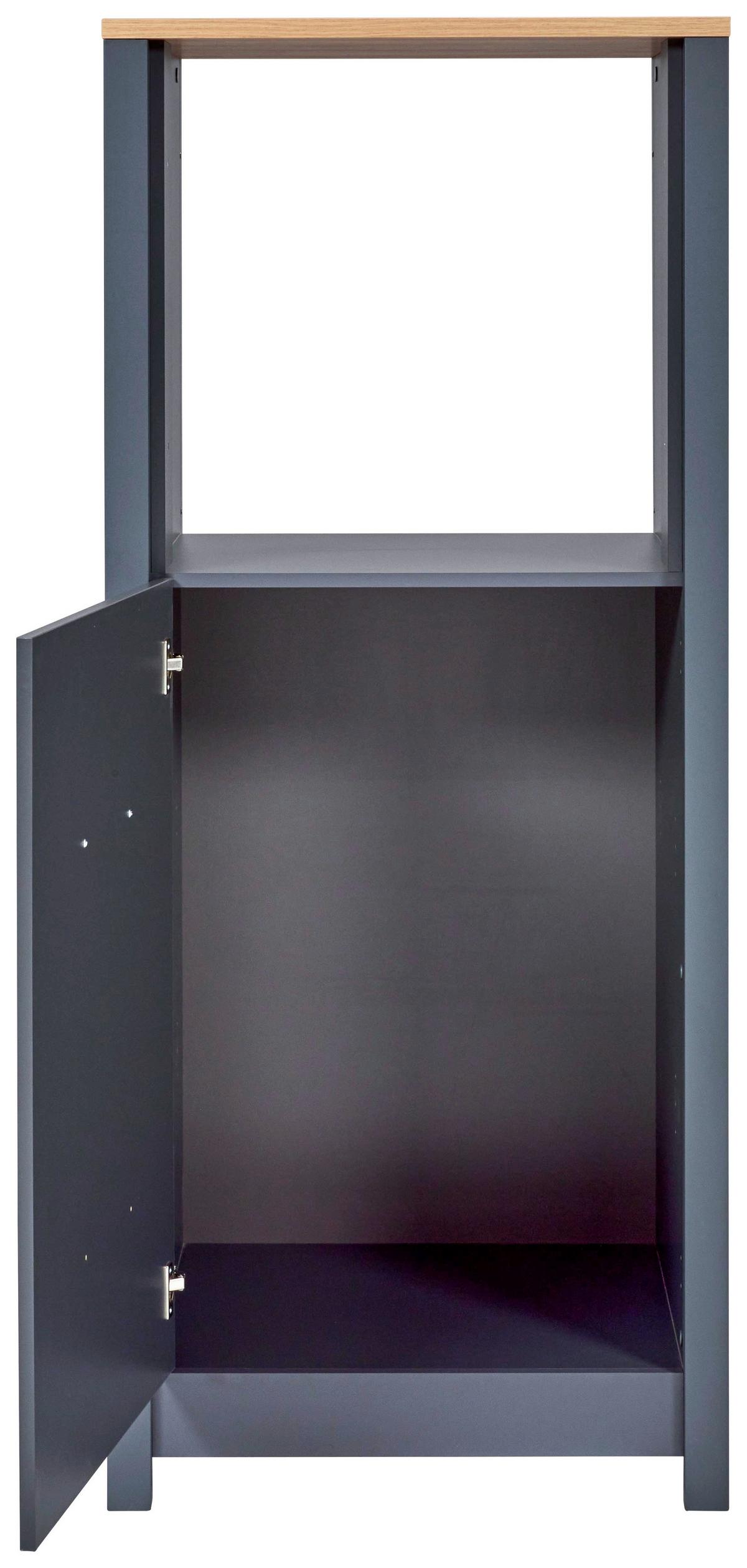 Geräteumbauschrank Venet Anthrazit/Artisan Eiche - Anthrazit/Schwarz, MODERN, Holzwerkstoff/Metall (70/167/60cm) - Mömax