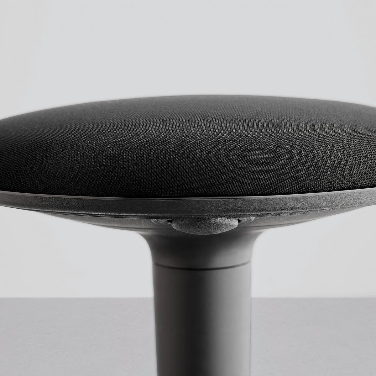 Hocker in Schwarz - Schwarz, Design, Kunststoff/Textil (37/55,5-73,5/39cm) - Mömax