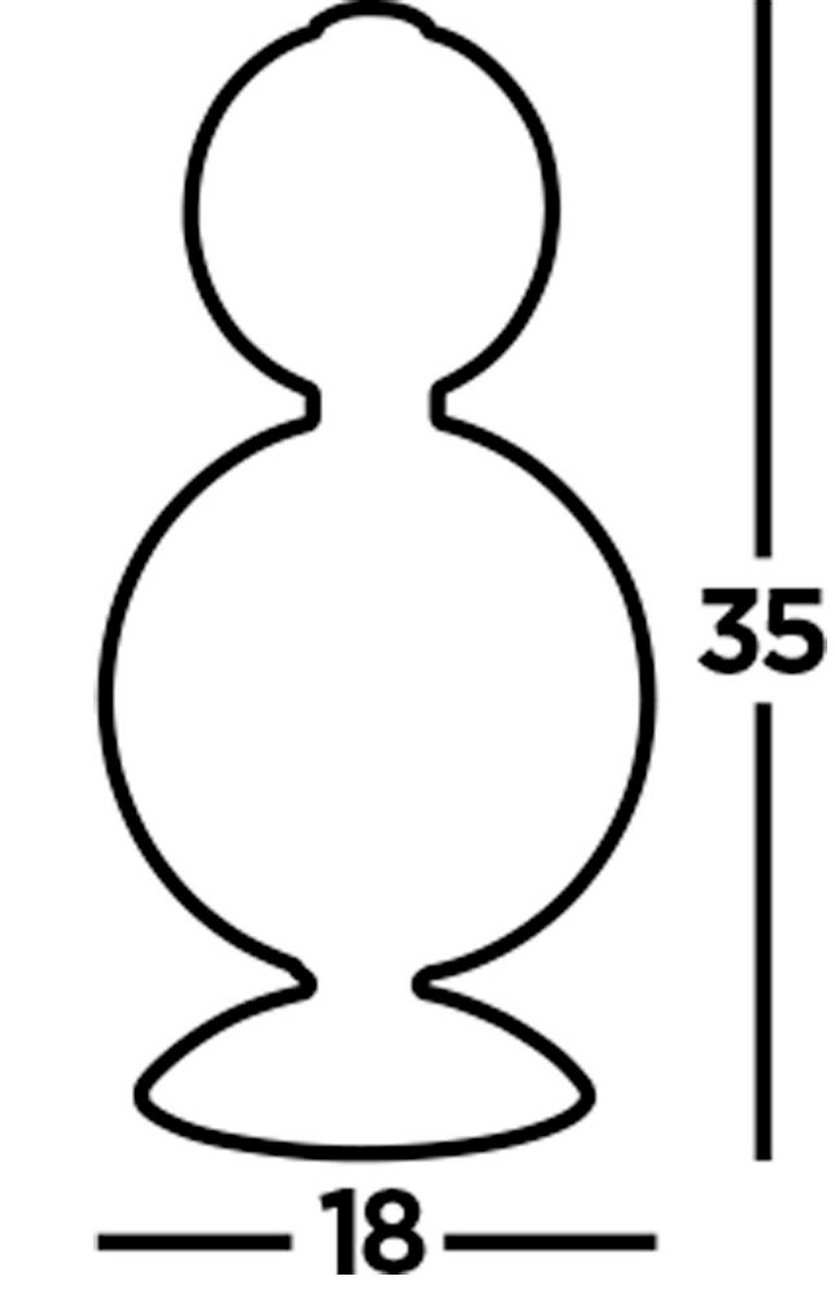 Led Asztali Lámpa Eu51021-2cc - krómszínű/fehér, Basics, üveg/fém (18/60cm)