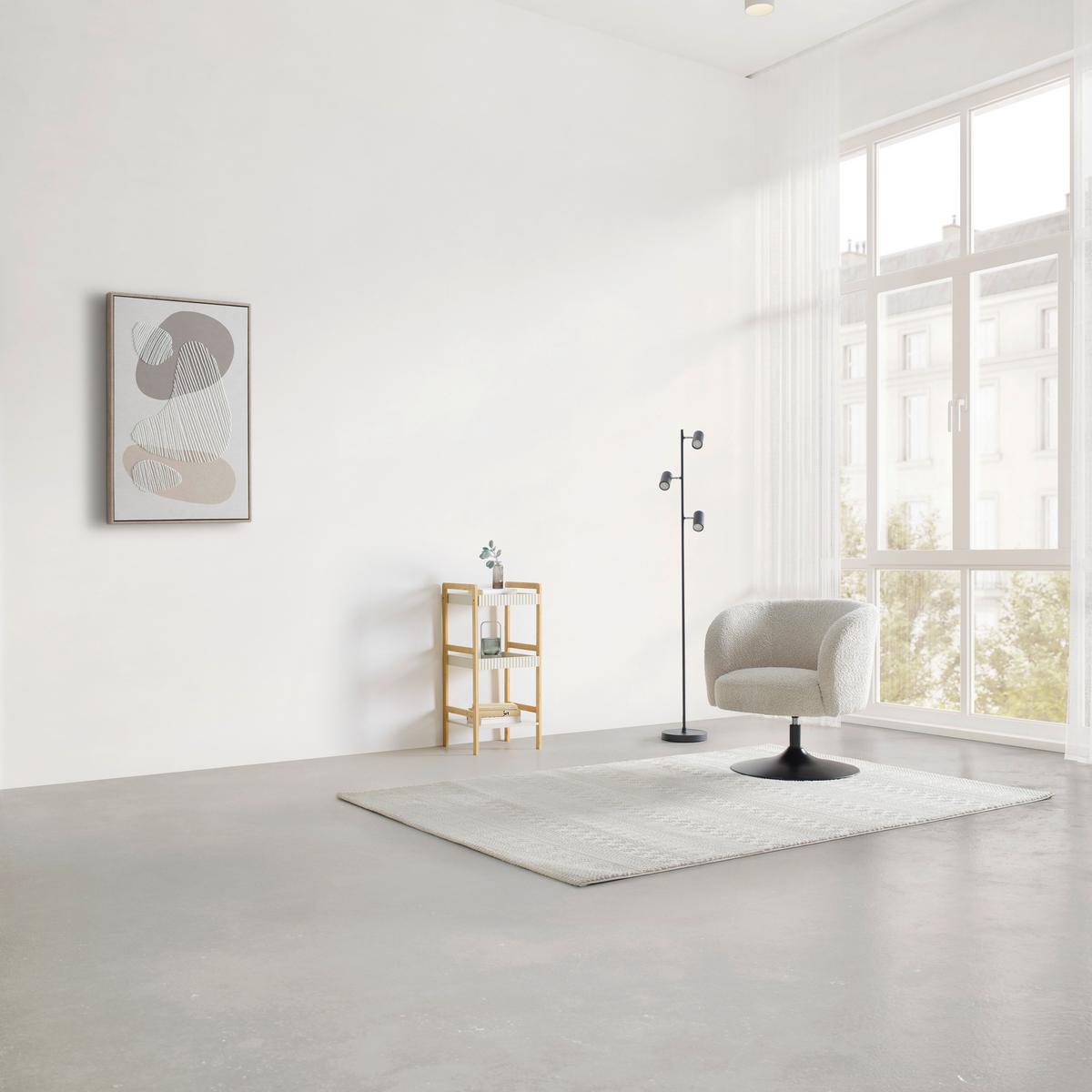 Ferdinand Polica - kašmir/prirodne boje, Moderno, drvni materijal/prirodni materijali (36/80/33cm) - Modern Living