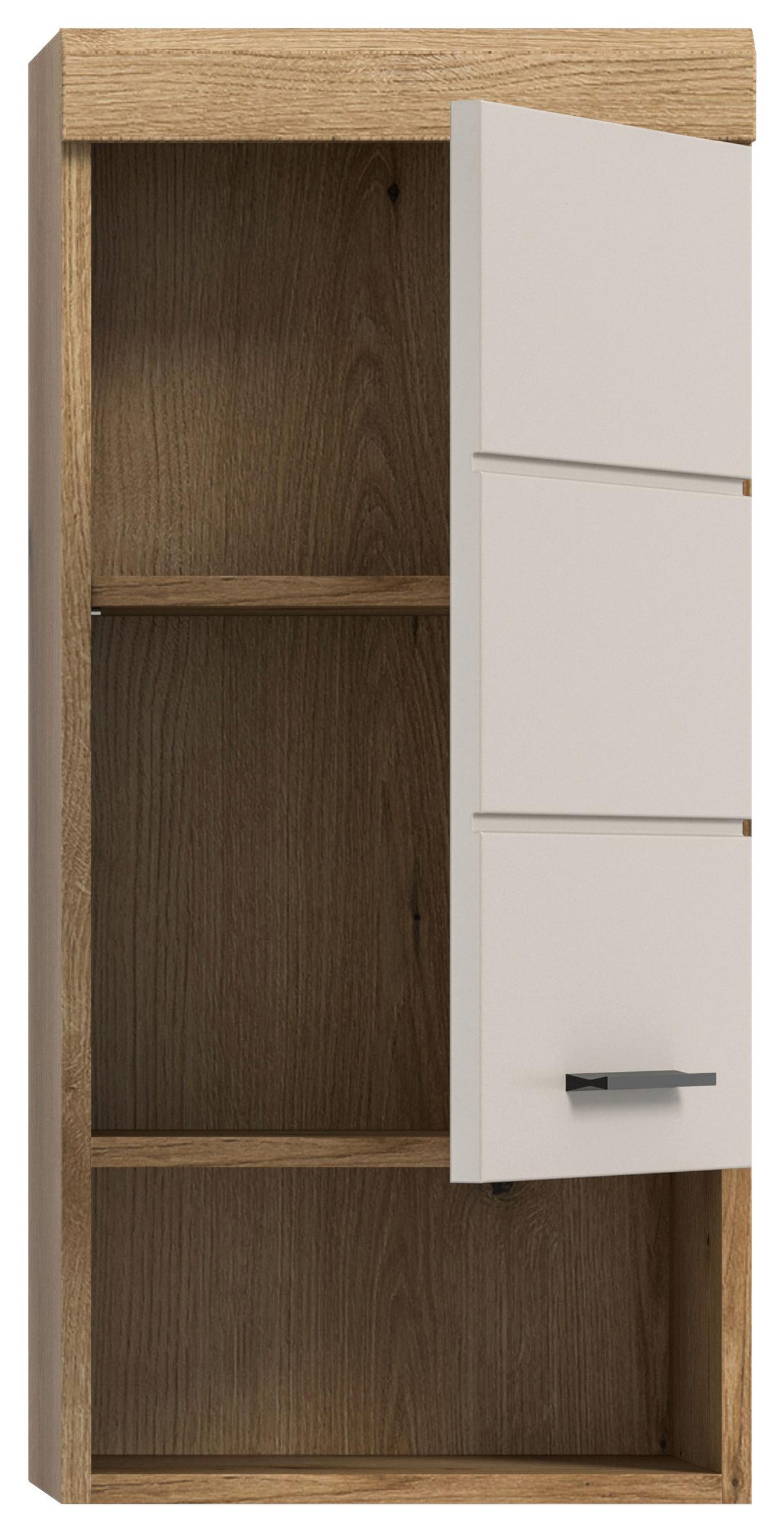 Hängeschrank Scout ca. 37x79 cm Kaschmir - Kaschmir/Schwarz, MODERN, Holzwerkstoff/Kunststoff (37/79/24cm) - MID.YOU