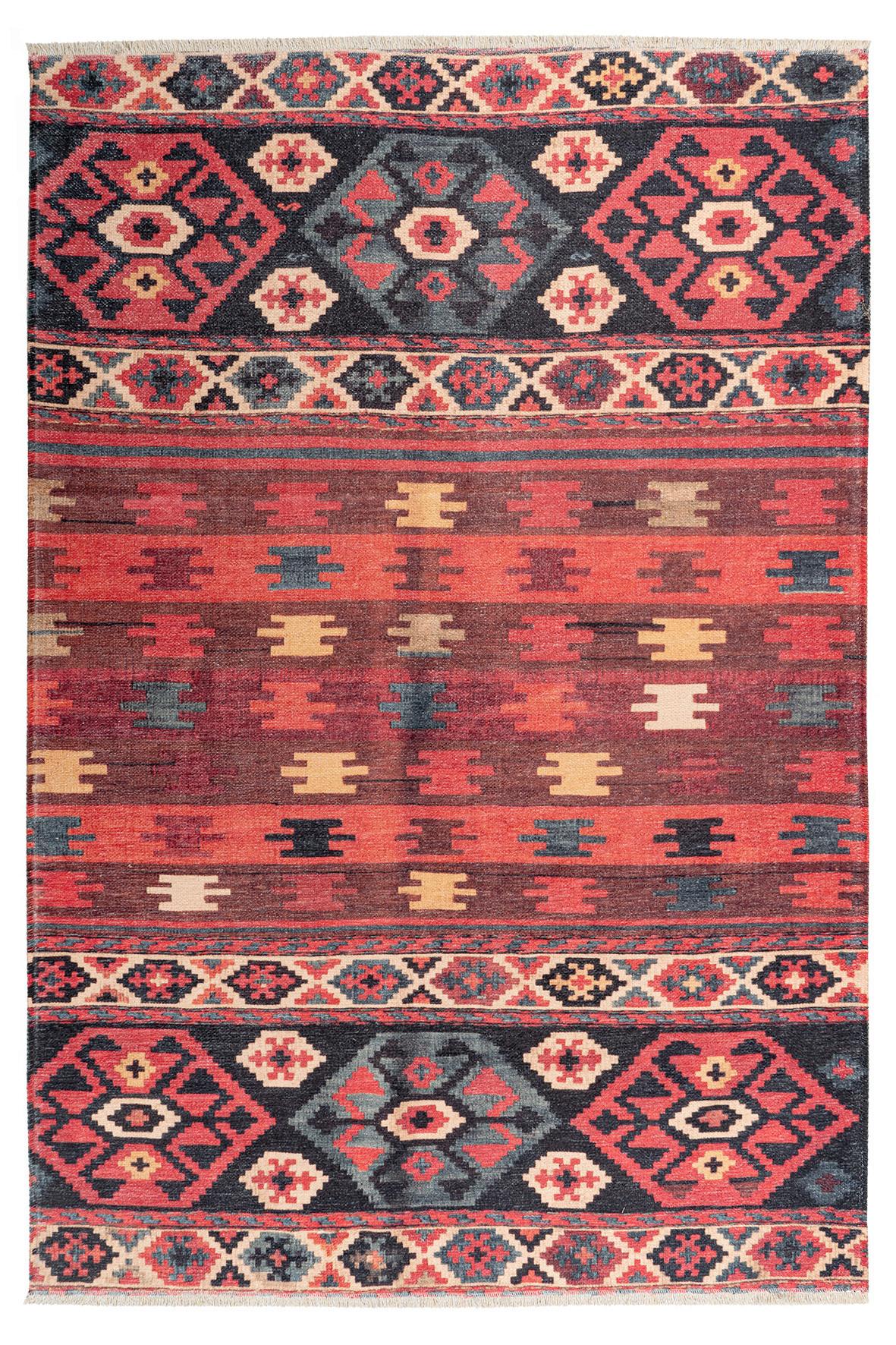 Flachwebeteppich My Ethno - Multicolor, Lifestyle, Textil (150/230cm)