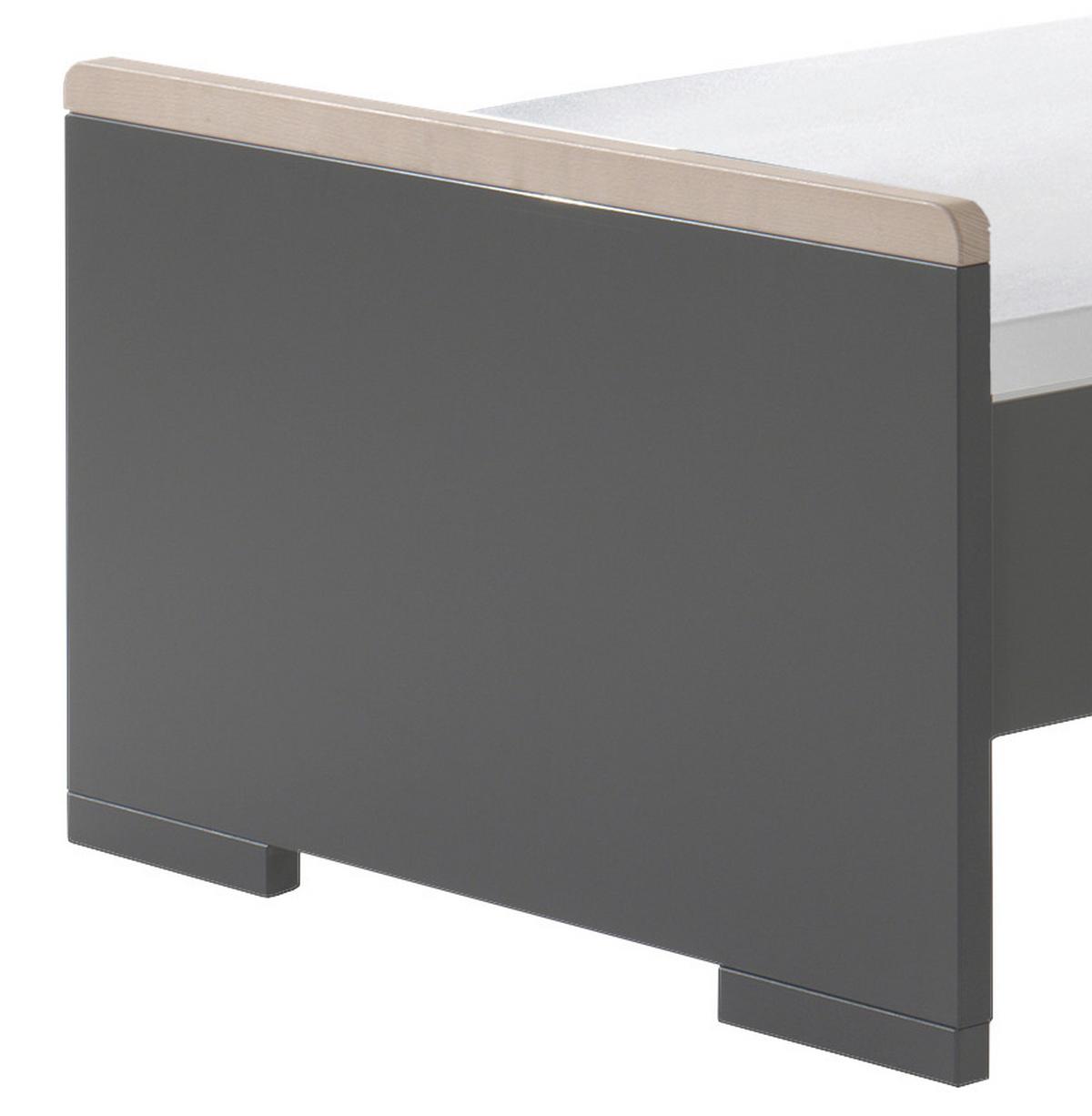 BETT London 90x200 cm Anthrazit - Anthrazit, MODERN, Holzwerkstoff (90/200cm) - MID.YOU