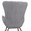 RELAXFÅTÖLJ EMILIO - grå/naturfärgad, Modern, metall/trä (68/92/87cm) - Bessagi Home