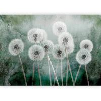 Fototapete Down Breeze Grau/Grün - Grau/Grün, LIFESTYLE, Textil (450/315cm) - artgeist