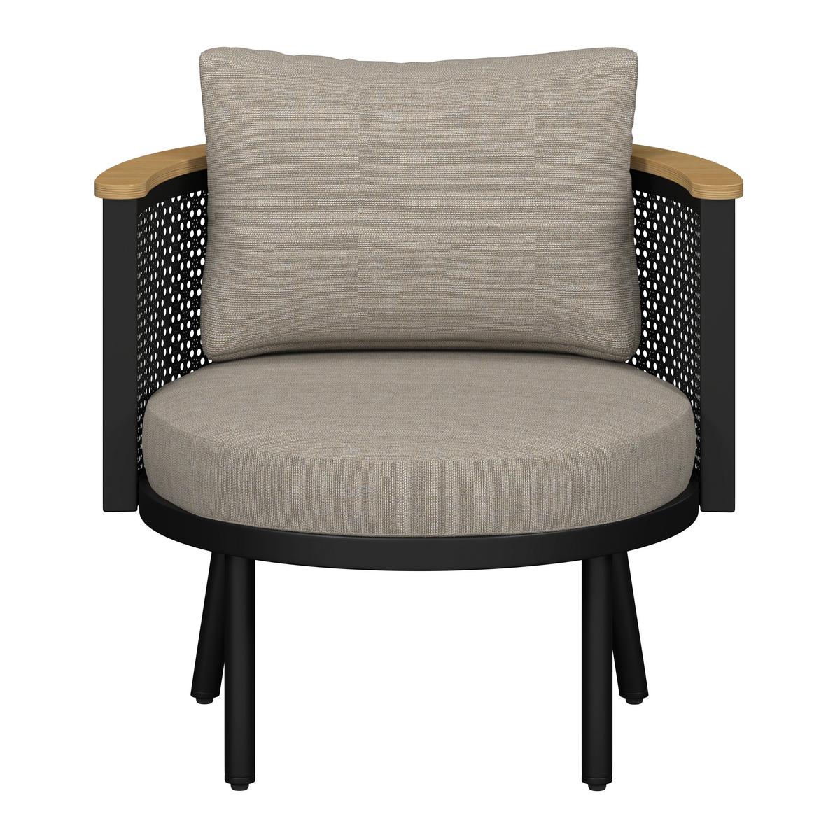 Dining-Loungeset Lissa Beige Outdoorstoff/Metall/Polywood - Dunkelgrau/Beige, MODERN, Kunststoff/Textil - Bessagi Garden