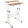 Pisalna Miza Workstation I, Bela, Hrast - barve hrasta/bela, Basics, kovina/umetna masa (120/82-128/60cm) - MID.YOU