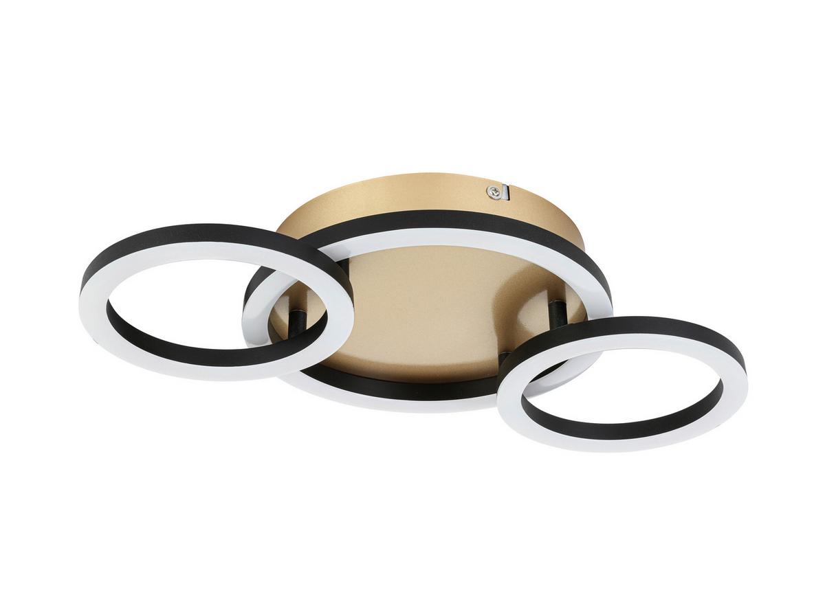 Led Stropna Svjetiljka Numim - cappuccino/crna, Moderno, metal/plastika (43/23/5cm) - Mömax