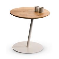 STOLIK BOCZNY LEA - dąb dziki, Design, metal/drewno (50/50/49cm) - Xora