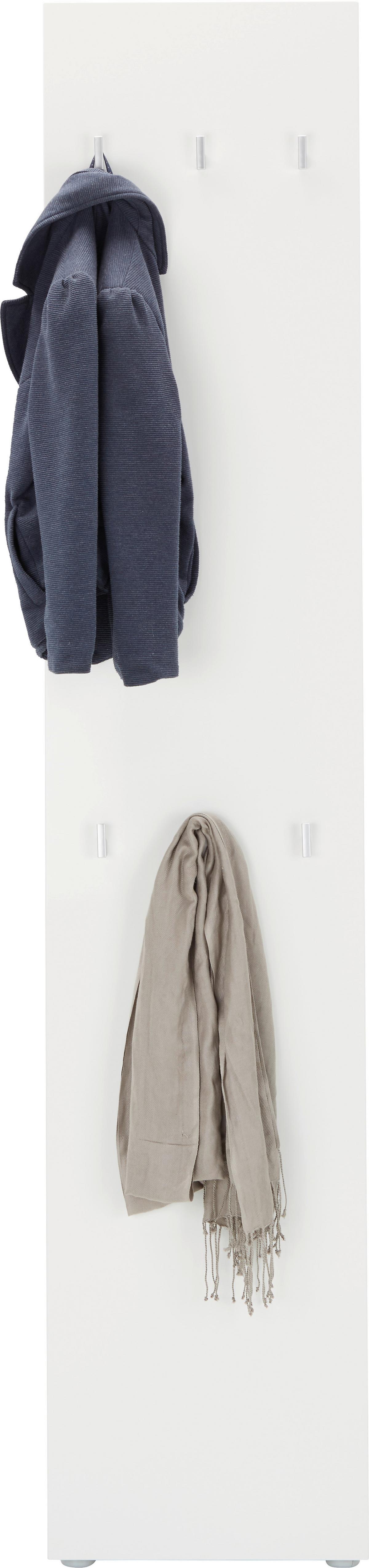 Cuier Sam - alb, Modern, material pe bază de lemn (40/197/32cm) - Modern Living