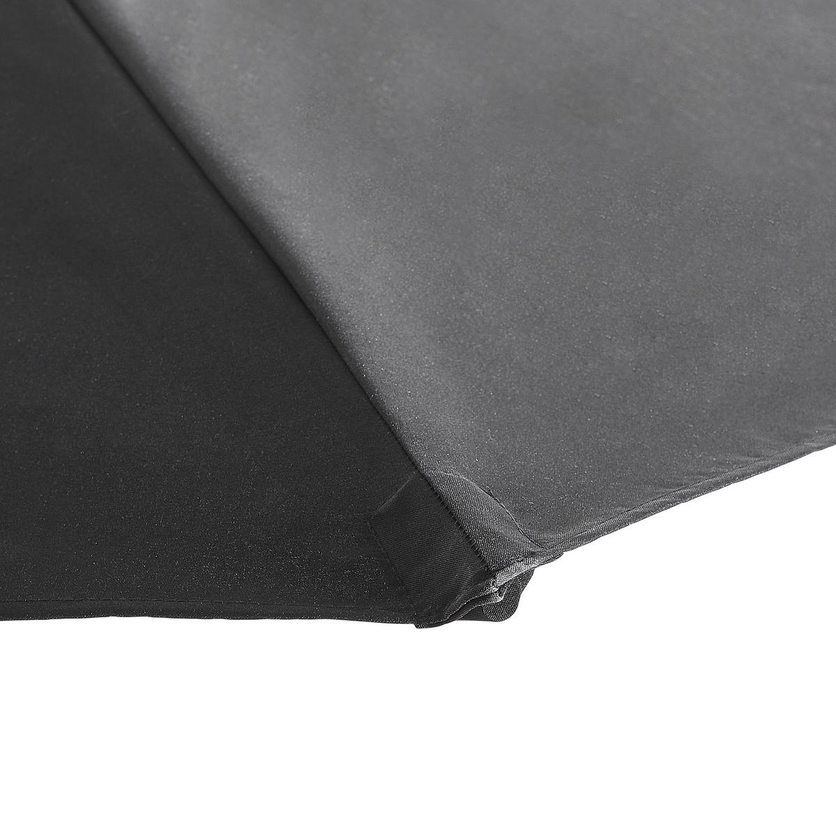 PARASOL NA WYSIĘGNIKU ESTELLE - antracytowy/czarny, Konventionell, metal/tkanina (300/300cm) - Xora