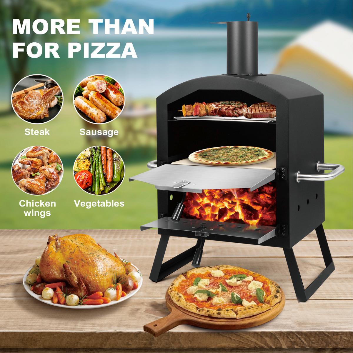 PIEC DO PIZZY CPO-12363 - czarny, Konventionell, metal (72/34/31cm) - Ambia Garden