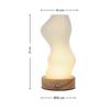 PORTABEL LAMPA GIRTL - vit/naturfärgad, Modern, metall/trä (14/21cm) - Mömax